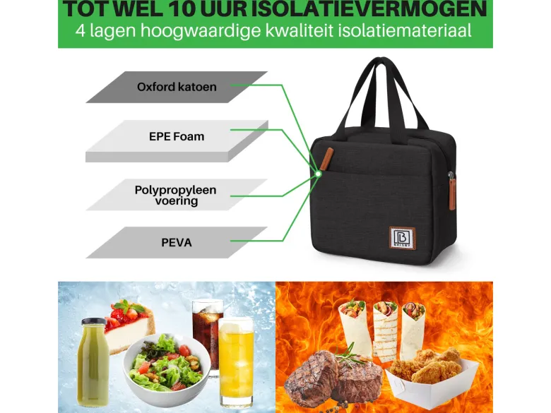Brisby 4 liter koeltas - Black