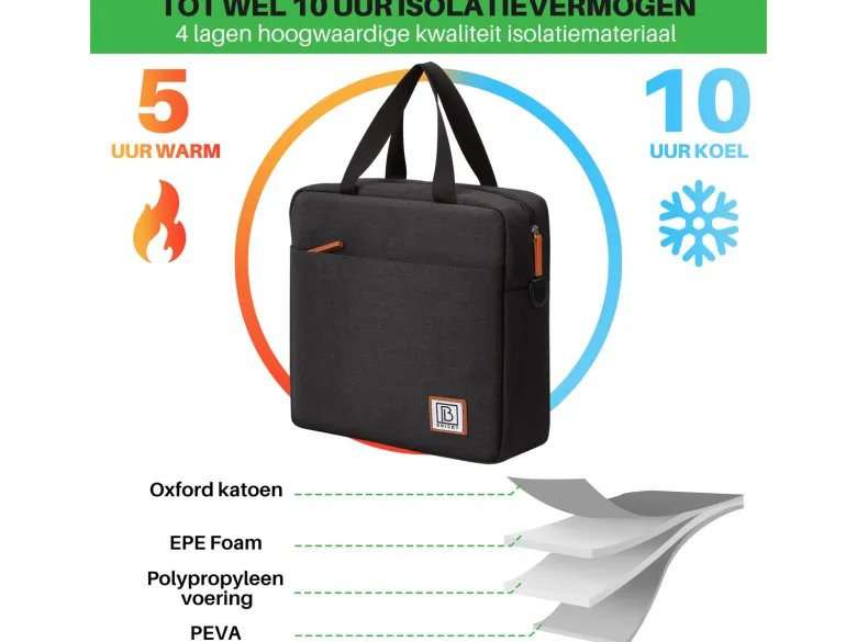 Brisby 7 liter koeltas - Black