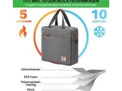 Brisby 7 liter koeltas - Dark Grey