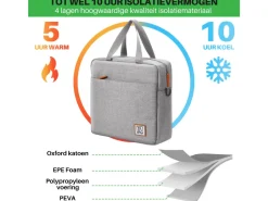 Brisby 7 liter koeltas - Grey