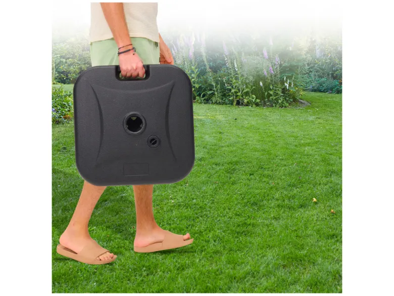 Brixy 40 kg vulbare kunststof parasolvoet - Black