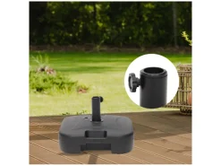 Brixy 40 kg vulbare kunststof parasolvoet - Black