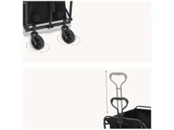 Brixy 75 x 50 cm opvouwbare bolderkar - 100 kg