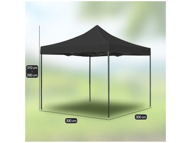 Brixy 3 x 3 meter opvouwbare partytent - Anhtracite