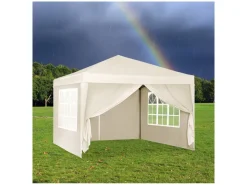 Brixy 3 x 3 meter opvouwbare partytent met zijwanden - Cream