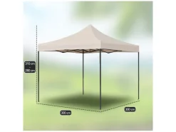 Brixy 3 x 3 mter opvouwbare partytent - Cream