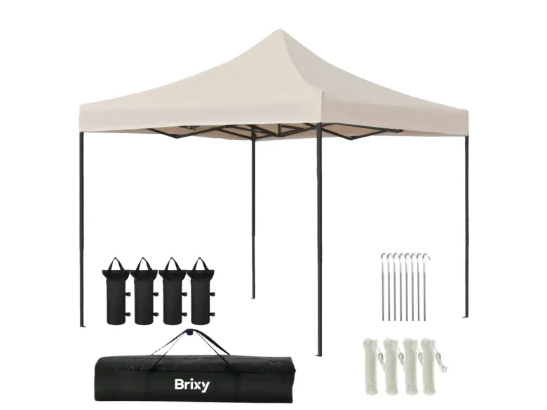 Brixy 3 x 3 mter opvouwbare partytent - Cream