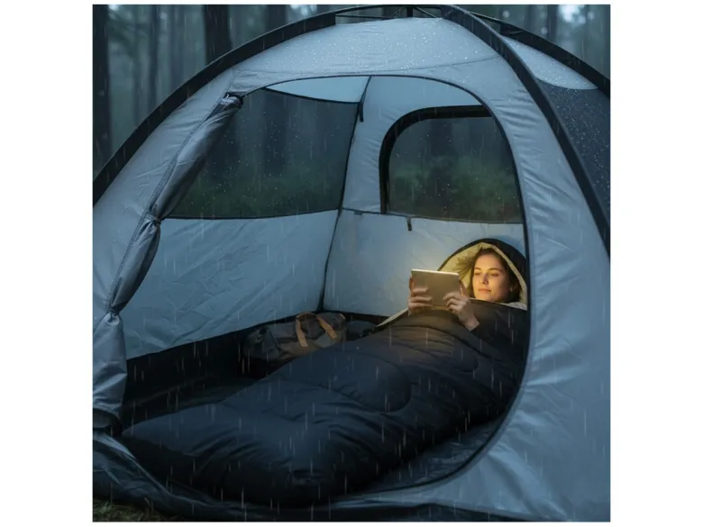 Brixy 210 x 75 4-seizoenen slaapzak - Black