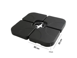 Brixy 50 x 50 vulbare parasoltegel - Set van 4