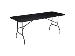 Brixy 180 x 70 x 74 cm inklapbare campingtafel - Black