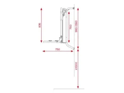 BR-Systems Bike Lift Standard Rail elektrische fietsendrager