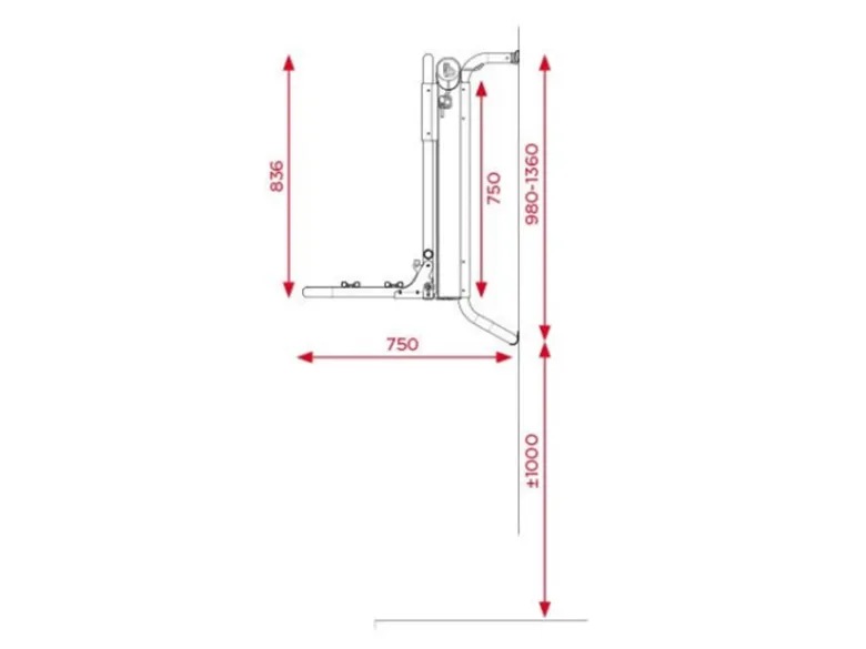 BR-Systems Bike Lift Standard Rail elektrische fietsendrager