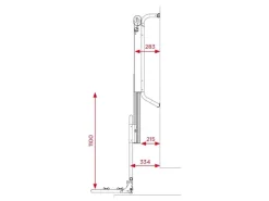 BR-Systems Bike Lift Standard Rail elektrische fietsendrager