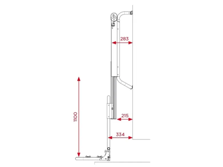 BR-Systems Bike Lift Standard Rail elektrische fietsendrager