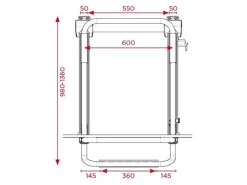 BR-Systems Bike Lift Standard Rail elektrische fietsendrager