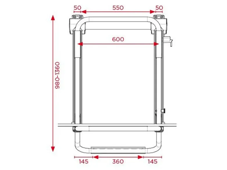 BR-Systems Bike Lift Standard Rail elektrische fietsendrager