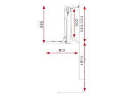 BR-Systems Short elektrische lift fietsendrager - short