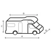 Brunner Design 12M camperhoes - 600 - 650 cm