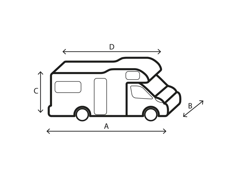 Brunner Design 12M camperhoes - 600 - 650 cm
