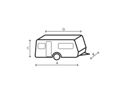 Brunner Design 12M caravanhoes - 550-600 cm