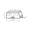 Brunner Design 12M caravanhoes - 750-800 cm