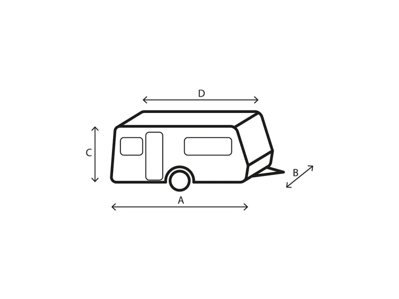 Brunner Design 12M caravanhoes - 750-800 cm