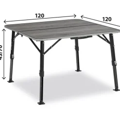 Brunner Elùtop Compack Square 120 campingtafel
