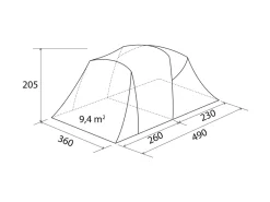 Brunner Kalynda 5 tunneltent