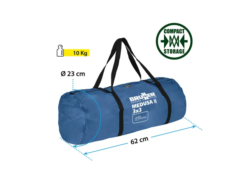 Brunner Medusa II C30 paviljoen - 300 x 300 cm
