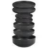 Brunner Odette Double Black 6 in 1 melamine serviesset - 7-delig