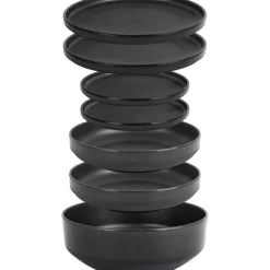 Brunner Odette Double Black 6 in 1 melamine serviesset - 7-delig