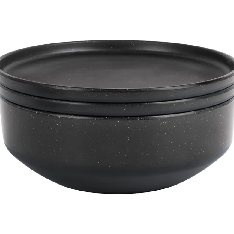 Brunner Odette Double Black 6 in 1 melamine serviesset - 7-delig