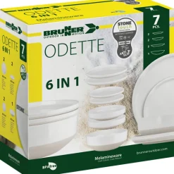 Brunner Odette 6 in 1 melamine serviesset - 7 delig