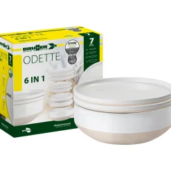 Brunner Odette 6 in 1 melamine serviesset - 7 delig