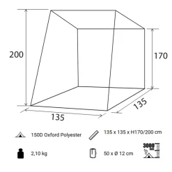 Brunner Pilote VW Caddy 4 achterklep tent