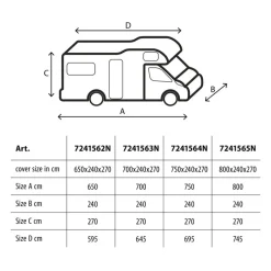 Brunner Polycoat camperhoes - 650 - 700 cm