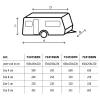 Brunner Polycoat caravanhoes - 450 - 500 cm