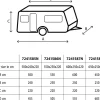 Brunner Polycoat caravanhoes - 500 - 550 cm