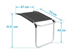 Brunner Skye voetenbank - Black
