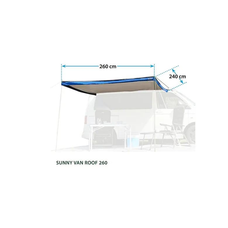 Brunner Sunny Van Roof 300 zonneluifel - 300 x 240 cm