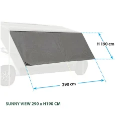 Brunner Sunny View zonneluifel - 290 x 190 cm