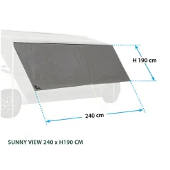 Brunner Sunny View zonneluifel - 290 x 190 cm