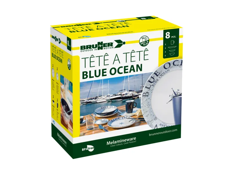 Brunner Tete-a-Tete 8-delig serviesset - Blue Ocean