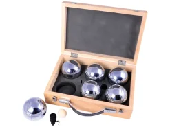 Buffalo metaal Jeu de Boules set in houten doos