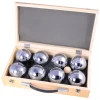 Buffalo metaal Jeu de Boules set in houten doos