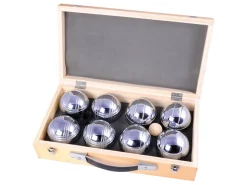 Buffalo metaal Jeu de Boules set in houten doos