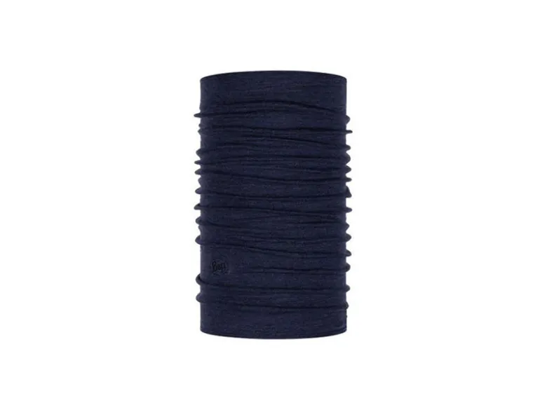 Buff Merino Midweight Nekwarmer - Melange Night Blue