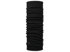 Buff Merino Midweight nekwarmer - Solid Black