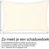 Buitenkado 4x5 antraciet hpde waterdoorlatend schaduwdoek