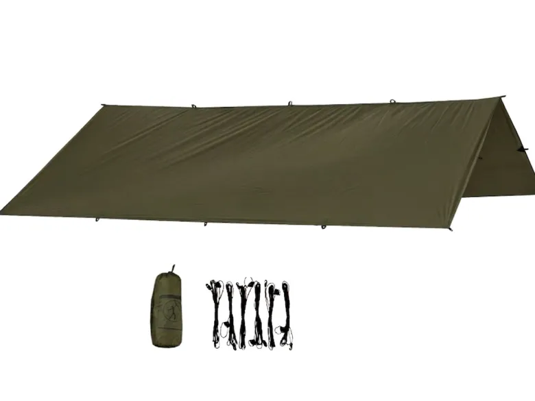 Bushmen Ultra 3 x 3 meter tarp - Dark Olive